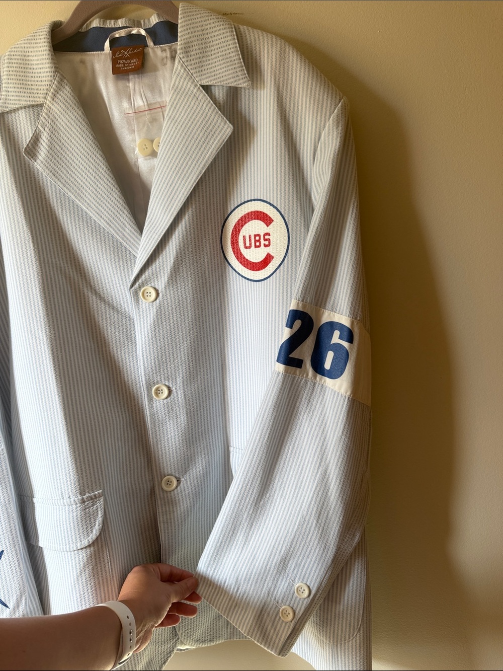 Cubs Club Jacket with Navy Accents